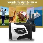 Golf Rangefinder Slope 1000 Yards Rechargeable Golf Laser Range Finder Flagpole Locking Vibration 6X Magnification Golfing Rangefinders for Golfers by VYTOOV