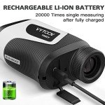 Golf Rangefinder Slope 1000 Yards Rechargeable Golf Laser Range Finder Flagpole Locking Vibration 6X Magnification Golfing Rangefinders for Golfers by VYTOOV