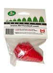 BirTee Golf Tees - PRO Speed Version with Enhanced Durability - 8 Pack. Indoor Golf Tees/Golf Simulator Tees/Winter Golf Tees. (Red)