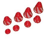 BirTee Golf Tees - PRO Speed Version with Enhanced Durability - 8 Pack. Indoor Golf Tees/Golf Simulator Tees/Winter Golf Tees. (Red)