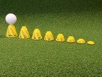 BirTee Golf Tees - PRO Speed Version with Enhanced Durability - 8 Pack. Indoor Golf Tees/Golf Simulator Tees/Winter Golf Tees. (Red)