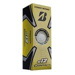 2023 Bridgestone Golf e12 Contact Golf Balls, White, Dozen
