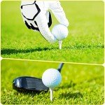 Vinsot 1000 Pcs Golf Tees Bulk Wooden Tees Decoration for Women Men Ladies Clubs Golf Ball Theme Party Accessories School Supplies(White,Solid)