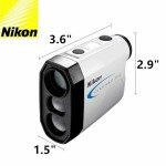 Nikon Coolshot 20 GII Golf Laser Rangefinder (16666) Bundle with 3 Extra CR2 Batteries and a Cleaning Cloth - Laser Yard Alignment with Club Selection, and Slope - Range Finder Mens Golf Accesories