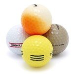50 Recycled Golf Balls for Men - Hit-Away Bulk Used Golf Balls - Ideal for Practice & Range Sessions - Mixed Variety Shag Balls in Mesh Carry Bag