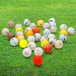 50 Recycled Golf Balls for Men - Hit-Away Bulk Used Golf Balls - Ideal for Practice & Range Sessions - Mixed Variety Shag Balls in Mesh Carry Bag
