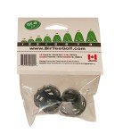 BirTee Pro Golf Tees - Size #4 (1") Individual Size Pack - 2 Tees Per Pack. Winter/Mat/Simulator Tees (Black)
