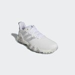 adidas Men's CodeChaos 22 Spikeless Golf Shoes, Footwear White/Silver Metallic/Grey Two, 11.5