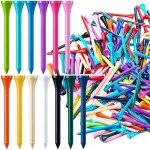 Lewtemi Wood Golf Tees Bulk Long Golf Tees Bamboo Ball Accessories for Men Women Balls Lovers Club, Reduce Side Spin and Friction(1500 Pcs,Colorful,3 1/4 Inch)