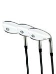 Detroit Golf Co. Premium Forged Men's Golf Wedge Milled Face - 52, 56, 60 Degree - Milled Face - 3 Club Set