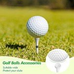 Mudder 600 Pack Golf Tees Bulk Wooden Golf Tees Wood for Men Balls Accessories(1-1/2-inch,White，Black)