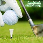 Mudder 600 Pack Golf Tees Bulk Wooden Golf Tees Wood for Men Balls Accessories(1-1/2-inch,White，Black)