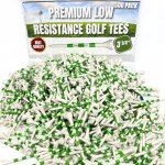 Against The Grain 500 Pack Plastic Golf Tees Bulk (3-1/4") Best Unbreakable Golf Tees for Men & Women – Premium Golf Ball Tees for Golf Drivers Reusable Plastic Tees
