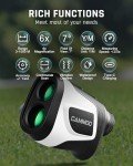 CAMMOO Golf Hunting Rangefinder with Slope, 1100Y Range Finder Golfing with 5 Mode, 6X Magnification, USB Charging, Clear&Accurate Measurement,Vibration Alert, for Hunting,Golfing, Measurement - M1000