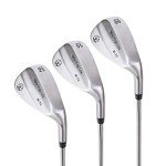 Mile High Life Golf Wedges | Entry Level Golf Sand Wedge Sets | Beginner’s Golf Gap Wedge Sets | Lob Wedge Golf Clubs for Men & Women (50/54/58 Degree Wedge Right Hand)