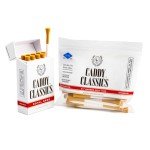 Caddy Classics Royal Reds Cigarette Golf Tee Holder with 60 Bamboo Golf Tees | Magnetic Lid, Reusable, Pocket-Sized