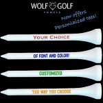 Personalized Golf Tees - Custom Golf Tees - Choose Font and Color - Golf Tee Gift Set - Choose from Sets of 50, 100 or 200 Golf Tees in Bulk