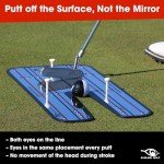 EyeLine Golf Classic Putting Mirror - 17.5" x 9.25" Alignment Training Aid Used by Top Tour Pros for Consistent Setup, Checks Eyes-Shoulders-Putter Face for Improved Accuracy, Indoor-Outdoor Practice