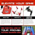 EyeLine Golf Classic Putting Mirror - 17.5" x 9.25" Alignment Training Aid Used by Top Tour Pros for Consistent Setup, Checks Eyes-Shoulders-Putter Face for Improved Accuracy, Indoor-Outdoor Practice