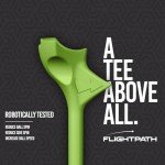 FLIGHTPATH Premium Golf Tees - Durable Plastic Golf Tees Designed to Enhance Golf Shot Distance & Precision - Robotically Tested to Reduce Ball Spin - USGA Approved Golf Equipment (Green, 8 Pack)