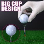 JellyArch 200 Pack Golf Tees 3 1/4'' Plastic Golf Tees USA American Flag Reduce Side Spin and Friction Transparent Long Tees Bulk with 6 Prongs Accessories for Men