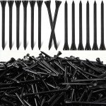 Mudder 2000 Pcs Bamboo Golf Tees Bulk Professional Golf Tees Reduce Friction Side Spin for Club Men Women Kids Accessories(Black,3-1/4 Inch)