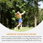 Orange Whip Mid-Size Golf Swing Trainer Aid for Improved Rhythm, Flexibility, Balance, Tempo, Swing Plane, and Strength, Patented and Made in USA, 43.5"