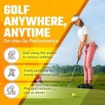 Go For It Golf Kids Putter with Extendable Shaft - Adjustable Size for Junior Golfers - Left and Right Handed - Ideal Training Club for Children, Youth - Includes 4 Pcs Balls - Silver, 17"-35"