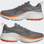 adidas Men's SOLARMOTION Golf Shoe, Grey Three/FTWR White/Impact Orange, 12