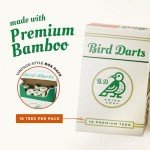 Bird Darts Premium Bamboo Golf Tees | 10 Packs of 18 Wooden Golf Tees in Cigarette-Style Packaging | Durable, Biodegradable 2 ¾ Golf Tees | Golf Tee Holder & Organizer for Stylish, Organized Golfers