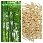 Baotkere 1000 Pcs Per Pack Natural Bamboo Golf Tees. 2.75 Inch (7cm) Length Stronger Than Wood No Side Spin Friction. PGA Approved for Professional Player's Tournament or Beginner's Trainning.