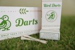 Bird Darts Premium Bamboo Golf Tees | 10 Packs of 18 Wooden Golf Tees in Cigarette-Style Packaging | Durable, Biodegradable 2 ¾ Golf Tees | Golf Tee Holder & Organizer for Stylish, Organized Golfers