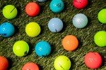 Clean Green Golf 24 Recycled Used Golf Balls - Color Brand Name Bulk Mix - Good Condition Colored Graded Ball - Includes GolfBalls and Mesh Carrying Bag (24)