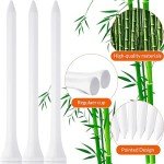 Mudder 2000 Pcs Bamboo Golf Tees Bulk Professional Golf Tees Reduce Friction Side Spin for Club Men Women Kids Accessories(3-1/4 Inch,White)