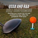 YATTA GOLF Telos Premium Golf Tees – Adjustable Golf Tees – Tee Off with Greater Consistency and Shoot Better Scores - Unbreakable Golf Tees – Lasts The Average Golfer A Season (9 Pack, IB, LG, FR)
