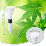 Vinsot 1000 Pcs Golf Tees Bulk 1-1/2 Inch Wood White Stripe Tees for Women Men Ladies Clubs Golf Ball Theme Party Accessories