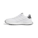 adidas Men's S2G Spikeless Leather 24 Golf Shoes, Footwear White/Charcoal, 9.5