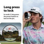 Gogogo Sport Vpro GS24 Golf & Hunting Laser Rangefinder, 7X Magnification, 1200 Yard Distance Measuring Range Finder with High-Precision Flag Pole Locking Vibration Function Slope Mode Continuous Scan
