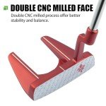 MAZEL Tour GS Men's Golf Putter,34 Inch,Right Handed (GS3-Red Grip)