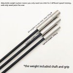 HH-GOLF Golf Swing Speed Trainer Golf Training Aid and Correction for Strength Golf Warm-up Stick Tempo Flexibility Training Club, with 3 Different Weights
