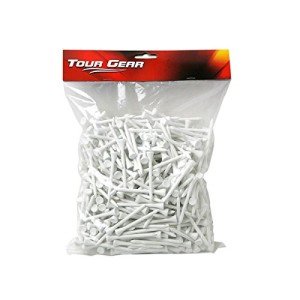 Hireko Wood Golf Tees 3 1/4-Inch, Bulk, White (500 Count)
