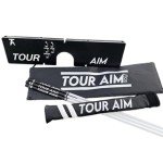 Tour Aim 2.0 Golf Training Aid - All-in-One Practice Tool with 3 Alignment Sticks and a Headcover - Dramatically Improve Your Short, Mid, and Long Game - Perfect for Both Righties and Lefties