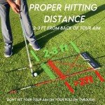 Tour Aim 2.0 Golf Training Aid - All-in-One Practice Tool with 3 Alignment Sticks and a Headcover - Dramatically Improve Your Short, Mid, and Long Game - Perfect for Both Righties and Lefties