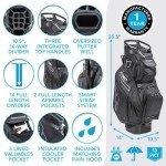 Sun Mountain 2021 C-130 Golf Cart Bag Charcoal/Black