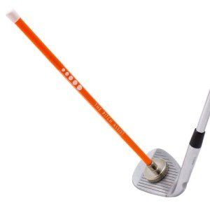 ForeNoMore Golf Alignment Rods: Magnetic Club Alignment Stick Demonstrates Correct Golf Swing Aim, Golf Training Aid Magnet Lie Angle Tool Training Aids Visualize and Align Your Golf Shot, Orange