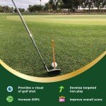 ForeNoMore Golf Alignment Rods: Magnetic Club Alignment Stick Demonstrates Correct Golf Swing Aim, Golf Training Aid Magnet Lie Angle Tool Training Aids Visualize and Align Your Golf Shot, Orange
