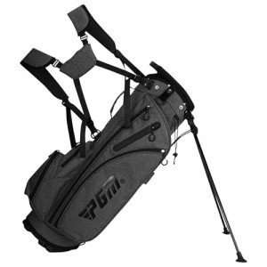 PGM Golf Stand Bag – Lightweight & Durable Grey Golf Bag with Insulated Thermal Compartment, Sturdy Base, Convenient Club Storage, and Magic Glove Holder – Perfect for Travel & Course Use