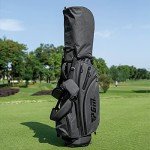 PGM Golf Stand Bag – Lightweight & Durable Grey Golf Bag with Insulated Thermal Compartment, Sturdy Base, Convenient Club Storage, and Magic Glove Holder – Perfect for Travel & Course Use