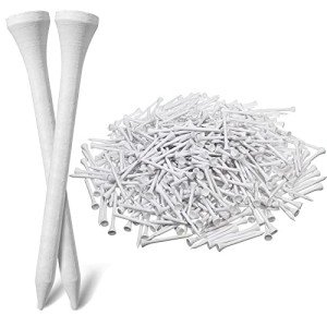 Mudder 600 Pack Golf Tees Bulk Wooden Golf Tees Wood for Men Balls Accessories(2-3/4 Inch,White)