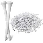 Mudder 600 Pack Golf Tees Bulk Wooden Golf Tees Wood for Men Balls Accessories(2-3/4 Inch,White)